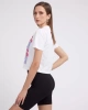 Önü Logolu Crop T-shirt