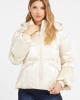 Guess Ayna Kaplama Görünümlü Şişme Mont Krem