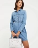 Guess Rea 4G Logolu  Pembe Çapraz Çanta