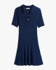 RIB BUTTON F&F POLO SWT DRESS