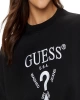 Guess Kadın Siyah Logolu Sweatshirt