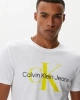 Calvin Klein Erkek Seasonal Monologo Beyaz T-Shirt