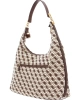 Guess Kahverengi Logolu Shemara Hobo L  Kadın Çanta