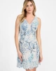 Guess Kadın  Mavi  Dantel Mini  Elbise