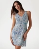 Guess Kadın  Mavi  Dantel Mini  Elbise