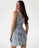 Guess Kadın  Mavi  Dantel Mini  Elbise