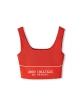 Twist  Slogan Desen Crop Triko