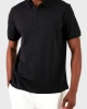 Calvin Klein Erkek Fermuarlı Polo Yaka Siyah T-shirt