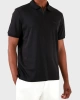 Calvin Klein Erkek Fermuarlı Polo Yaka Siyah T-shirt