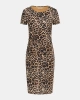 Guess Kadın  Animal  Print Midi Elbise