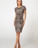 Guess Kadın  Animal  Print Midi Elbise