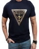 Guess Erkek Lacivert Üçgen Logolu T-Shirt