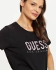 Guess Kadın Siyah Desenli T-Shirt