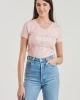 Guess Kadın Pembe Desenli T-Shirt