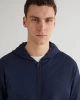 Gant Erkek Lacivert Regular Fit Fermuarlı Logolu Sweatshirt