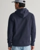 GANT Erkek Lacivert Regular Fit Kapüşonlu Logolu Sweatshirt