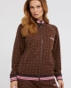 Guess Aggie Logolu Regular Fit Fermuarlı Kadın Sweat
