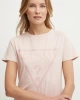 Guess Kadın Adele Önü Üçgen Logolu Pembe T-Shirt