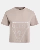 Guess Adele Crop Kadın Pembe T-Shirt