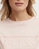 Guess Kadın Adele Önü Üçgen Logolu Pembe T-Shirt