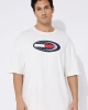 Tommy Hilfiger Erkek Logo Detaylı Kısa Kollu Beyaz T-Shirt