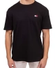 Tommy Hilfiger Erkek Siyah Rozetli T-Shirt