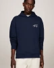 Tommy Hilfiger Erkek Signature Hoodie Lacivert Sweatshirt