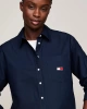 Tommy Hilfiger Kadın Lacivert Logolu Badge Gömlek