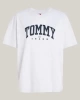 Tommy Hilfiger Kadın Varsity 1 Tee Gri T-Shirt