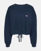 Tommy Jeans Kadın Lacivert Bağcık Detaylı Logolu Sweatshirt
