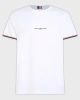 Tommy Hilfiger Bisiklet Yaka Beyaz Erkek T-Shirt