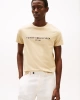 Tommy Hilfiger Erkek Bej Logolu T-Shirt