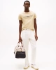 Tommy Hilfiger Erkek Bej Logolu T-Shirt