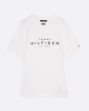 Tommy Hilfiger Erkek Beyaz Logo Yuvarlak Yaka T-Shirt