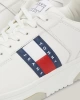 Tommy Hilfiger Erkek Brooklyn Deri Beyaz Logolu Sneaker