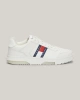 Tommy Hilfiger Erkek Brooklyn Deri Beyaz Logolu Sneaker