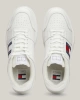 Tommy Hilfiger Erkek Brooklyn Deri Beyaz Logolu Sneaker