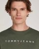 Tommy Hilfiger Erkek Çizgi Logolu T-Shirt