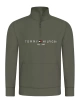 Tommy Hilfiger Erkek Fermuarlı Yeşil Sweatshirt