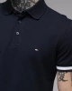 Tommy Hilfiger Erkek Lacivert Polo Yaka T-Shirt