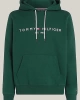 Tommy Hilfiger Erkek Logo Nakışlı Yeşil Sweatshirt