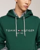 Tommy Hilfiger Erkek Logo Nakışlı Yeşil Sweatshirt