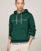 Tommy Hilfiger Erkek Logo Nakışlı Yeşil Sweatshirt