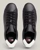 Tommy Hilfiger Erkek Low Cups Deri Siyah Sneaker