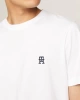 Tommy Hilfiger Erkek Monogram Nakışlı Beyaz T-shirt