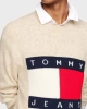 Tommy Hilfiger Erkek Yünlü Krem Melanj Kazak