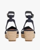 Tommy Hilfiger Orta Taban Lacivert Espadil Sandalet