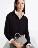 Tommy Hilfiger Monogram Kabartmalı Tote Gri Çanta