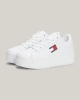 Tommy Hilfiger Kadın Flatform Cupsole Beyaz Sneaker