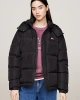 Tommy Hilfiger Kadın Siyah Puffer Mont